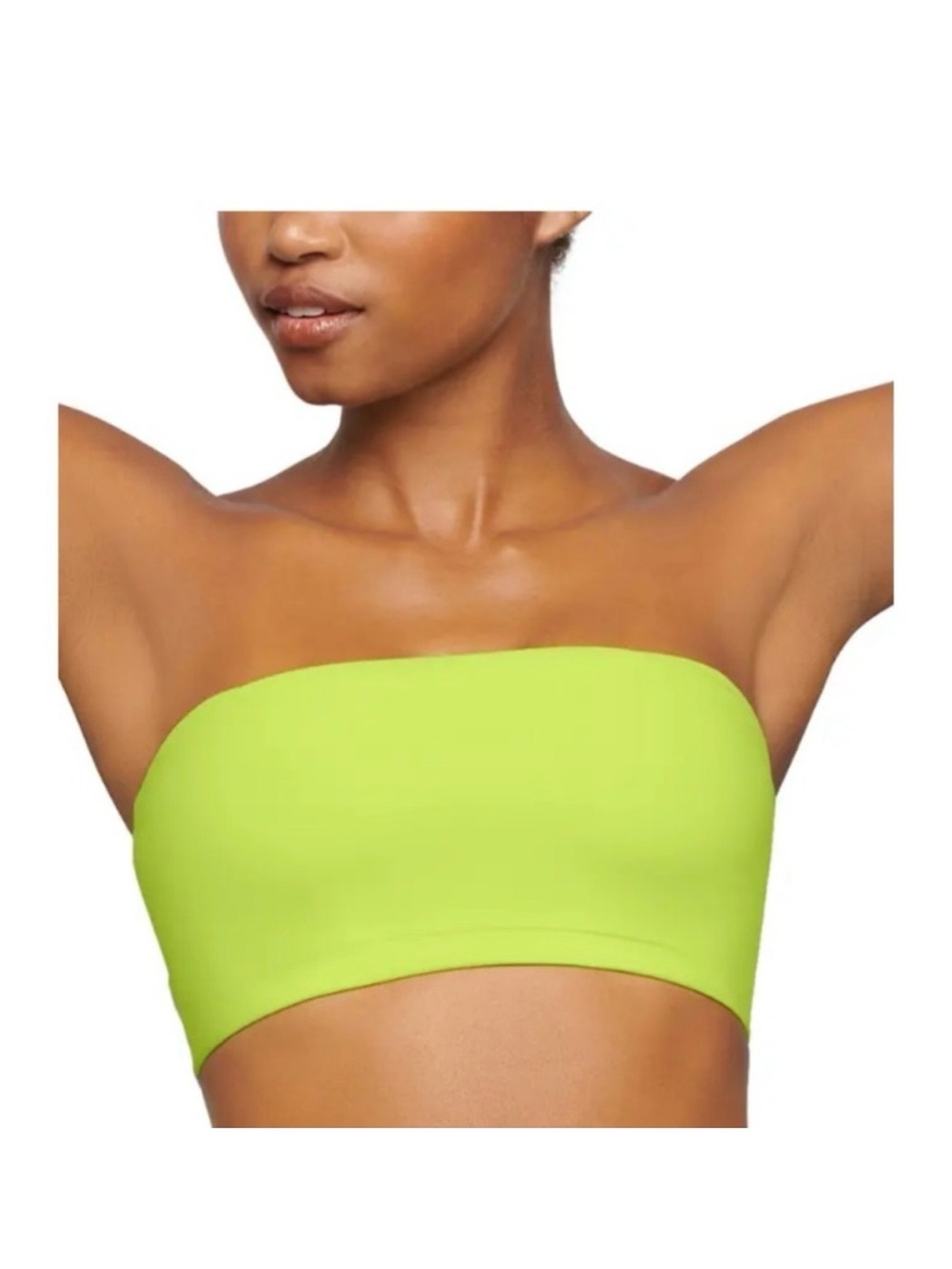 SKIMS Neon Lime Bandeau Top